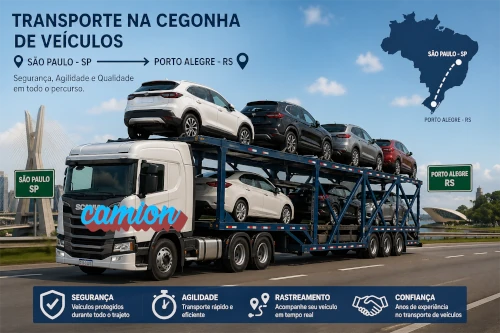 Transporte de Veículo na Cegonha de São Paulo para Porto Alegre