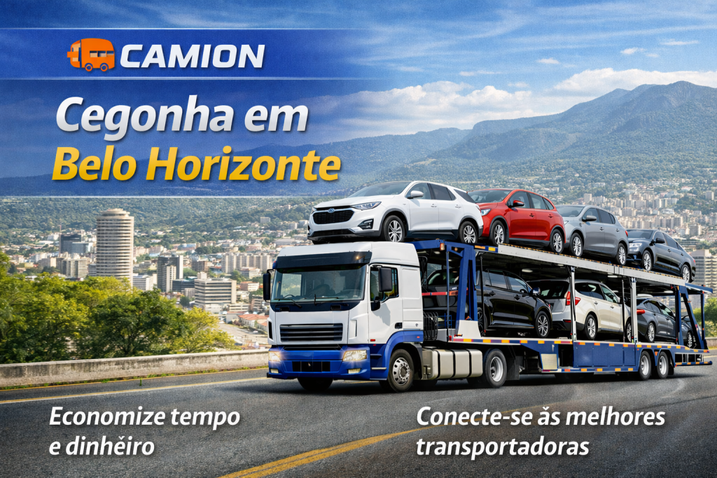 Transporte de veículos na cegonha em Belo Horizonte - MG 