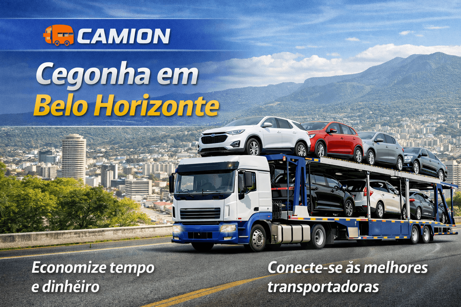 Transporte de Veículos na Cegonha em Belo Horizonte-MG | Cote Grátis Transporte de veículos no caminhão cegonha em Belo Horizonte-MG