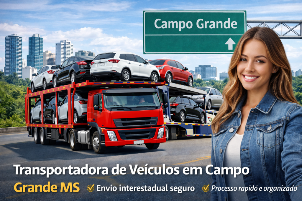 Transporte de veículos na cegonha em Campo Grande - MS 