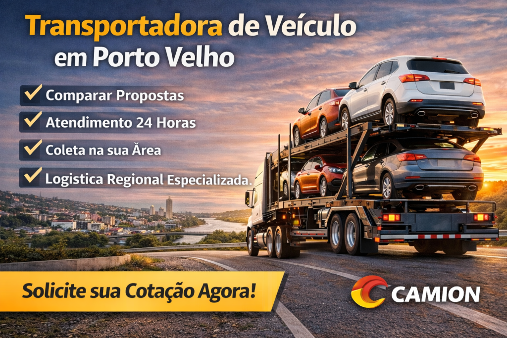 Transporte de veículos na cegonha em Porto Velho - RO 