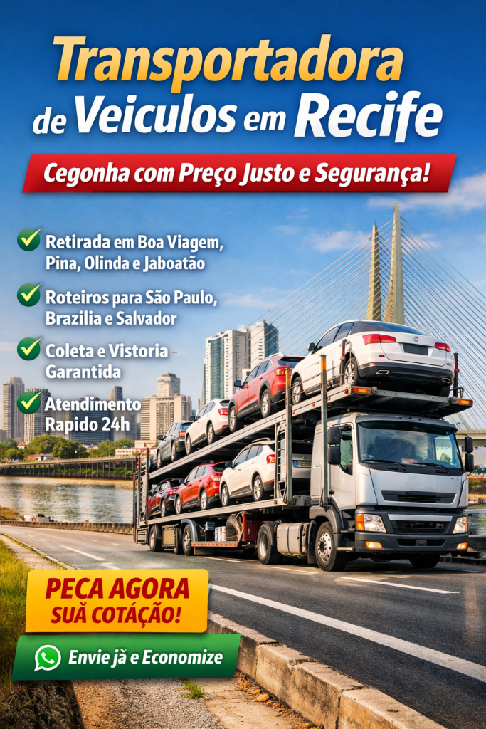 Transporte de veículos na cegonha em Recife - PE Transporte de veículos na cegonha em Recife - PE