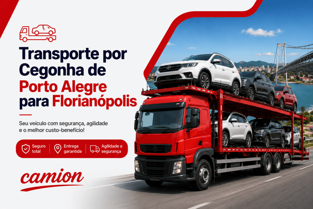 Transporte por Cegonha de Porto Alegre para Florianópolis