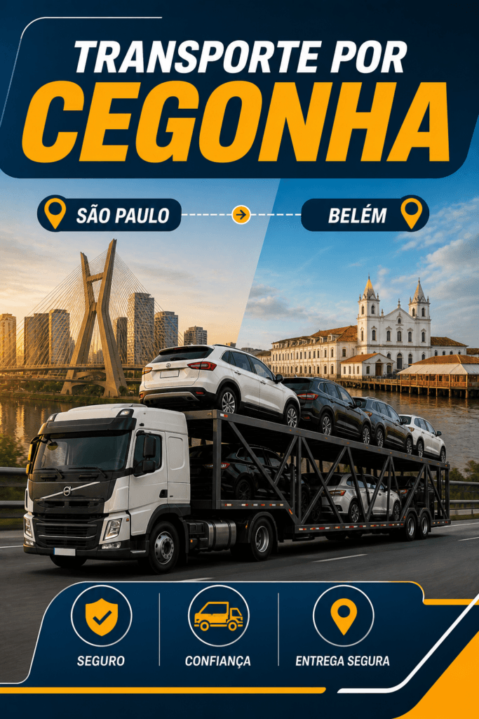 Transporte por Cegonha de São Paulo para Belém