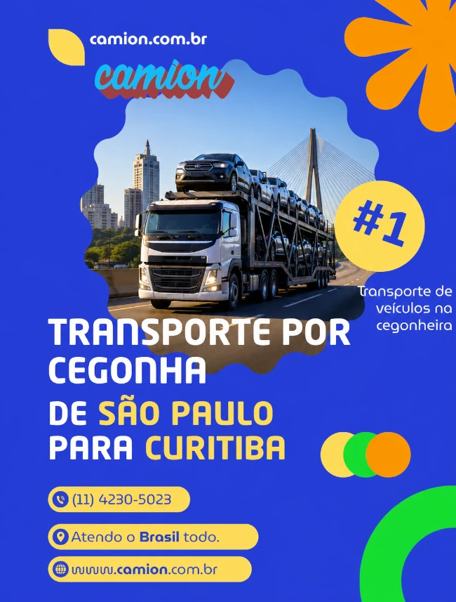 Transporte por Cegonha de São Paulo para Curitiba
