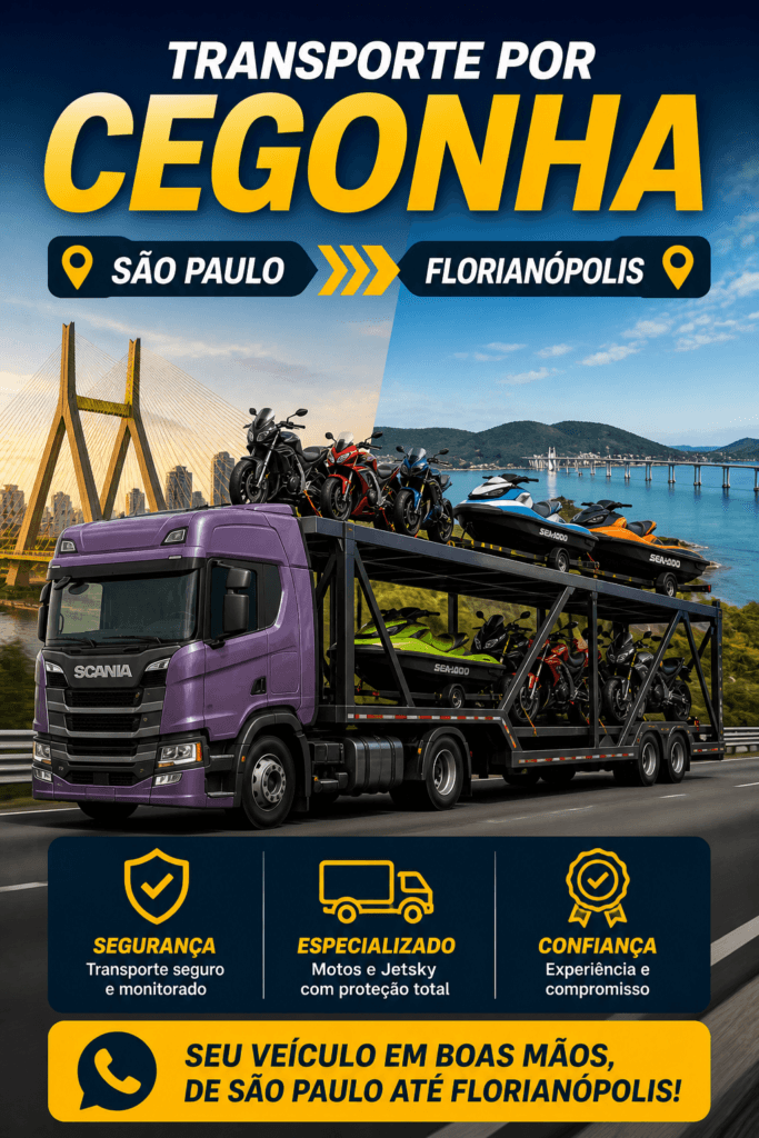 Transporte por Cegonha de São Paulo para Florianópolis